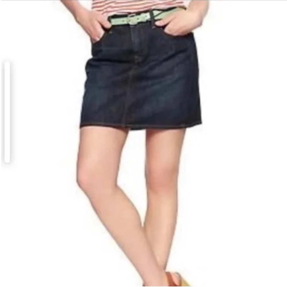 NEW! J Crew Denim Hemp Blend Skirt. 28 (Waist).